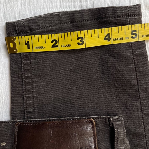 All Saints Women's Jean Pocket Stitching Skinny Washed Black/Brown Sz 27/34 - Picture 13 of 14